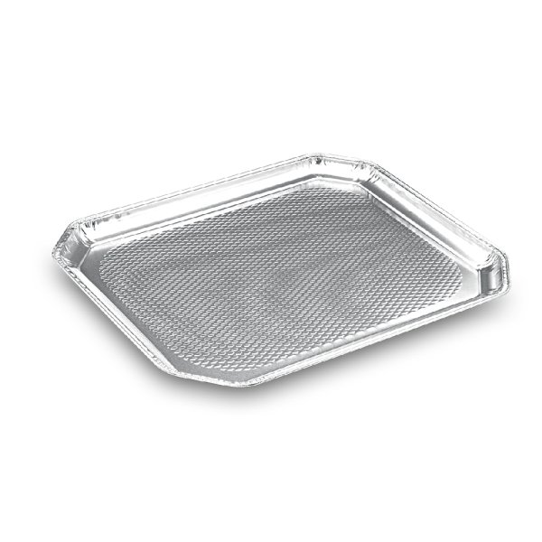 50 Stk. Alu Catering Platte eckig 37,5 x 28 cm